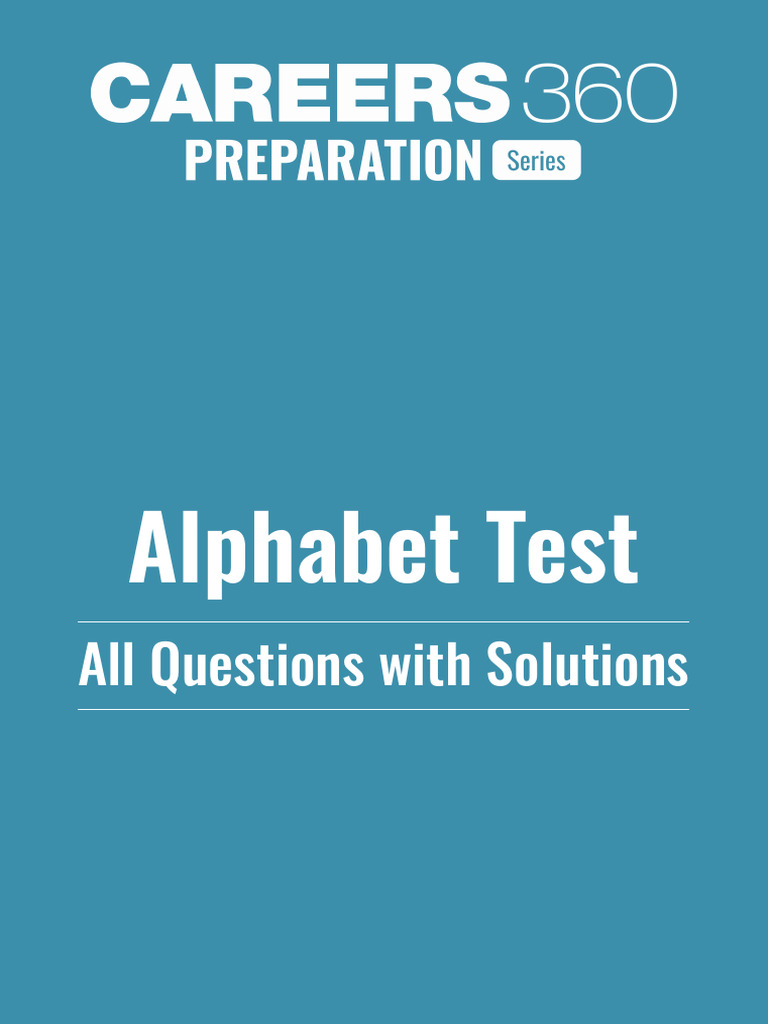 Alphabet Test Questions With Solutions PDF_1736133366686 | PDF ...