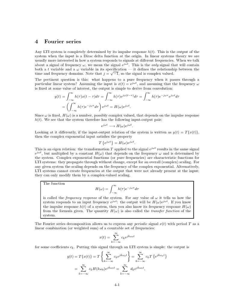 04 Fourierseries Notes | PDF | Mathematical Relations | Algorithms