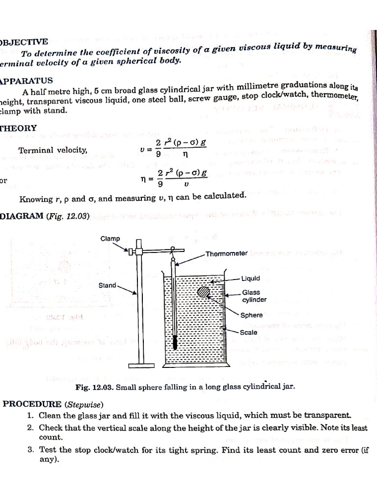 XI Phy. Experiment No. 7 | PDF