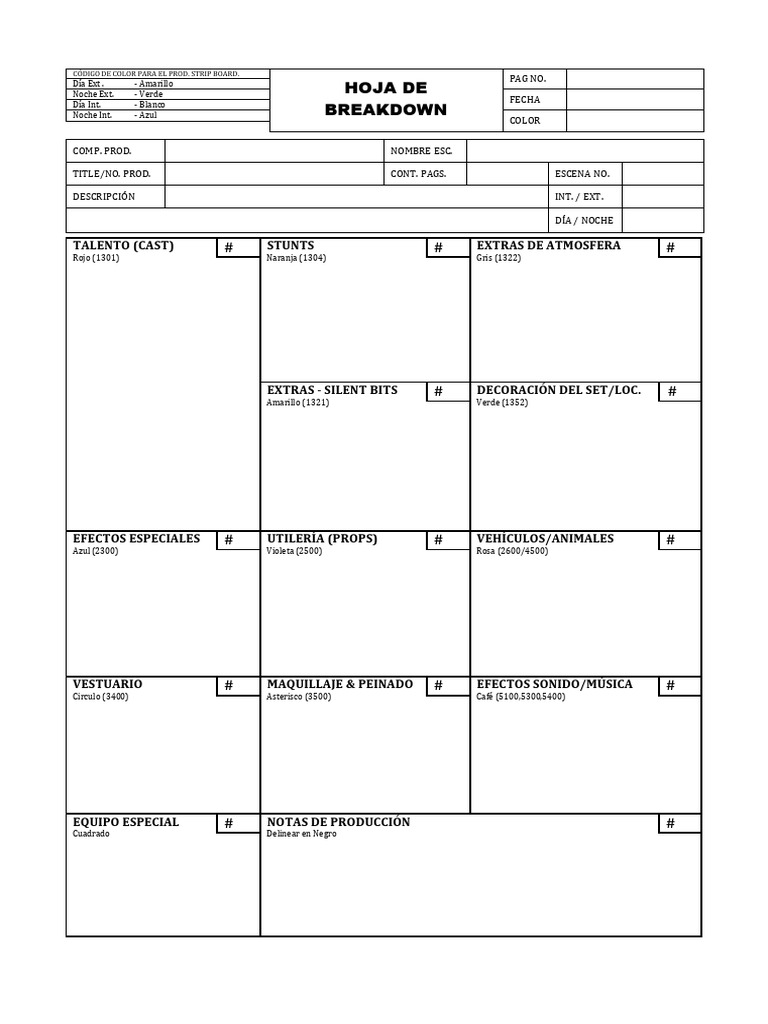 Formato Breakdown PDF-7235 | PDF