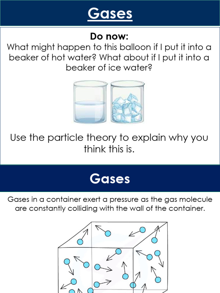 IGCSE Lesson 3 Gases | PDF | Gases | Mechanics