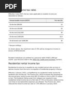 Uganda PAYE Tax Rates 2025 | PDF