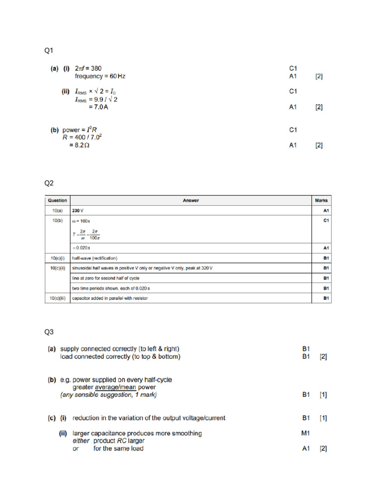 Alternating Currents MS | PDF