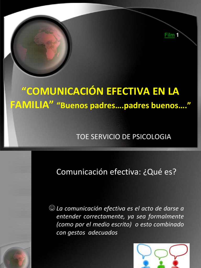 Comunicación Efectiva en La Familia | PDF | Comunicación no verbal ...