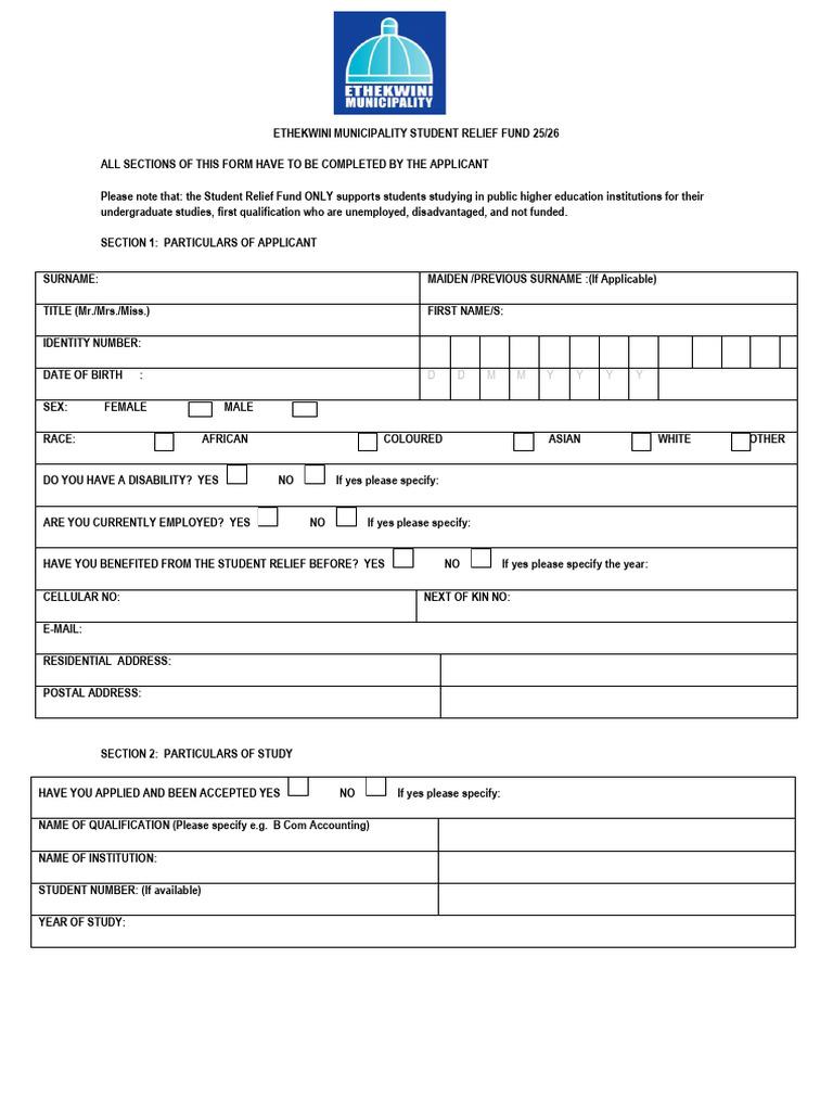 Emsrf Form | PDF