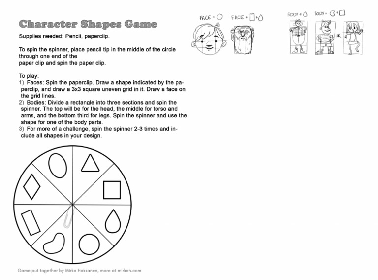 Character Drawing Game PDF | PDF