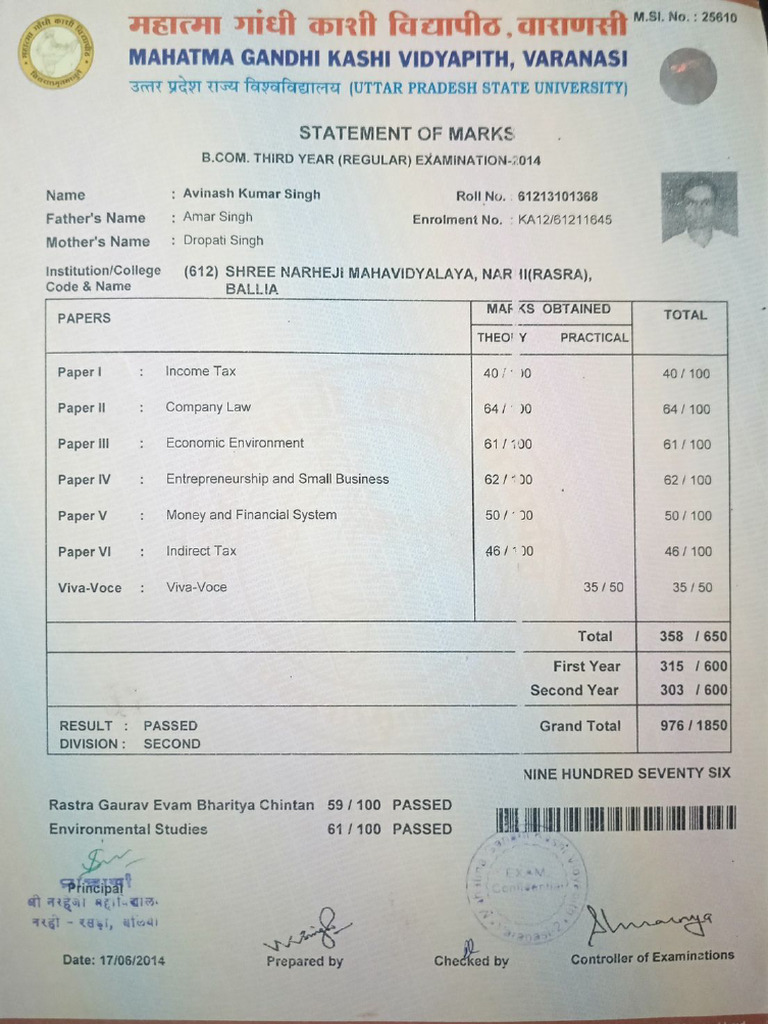 Bcom Final Mark | PDF