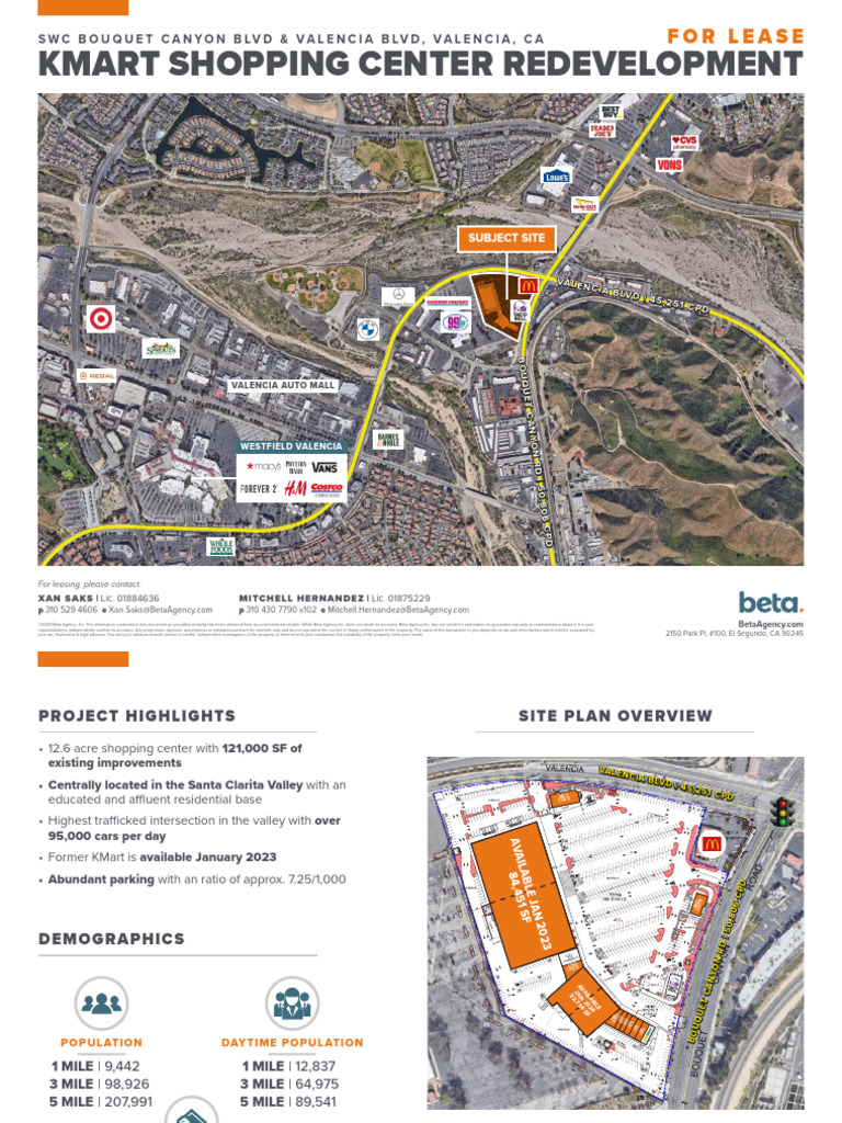 Kmart Shopping Center Redevelopment: For Lease | PDF