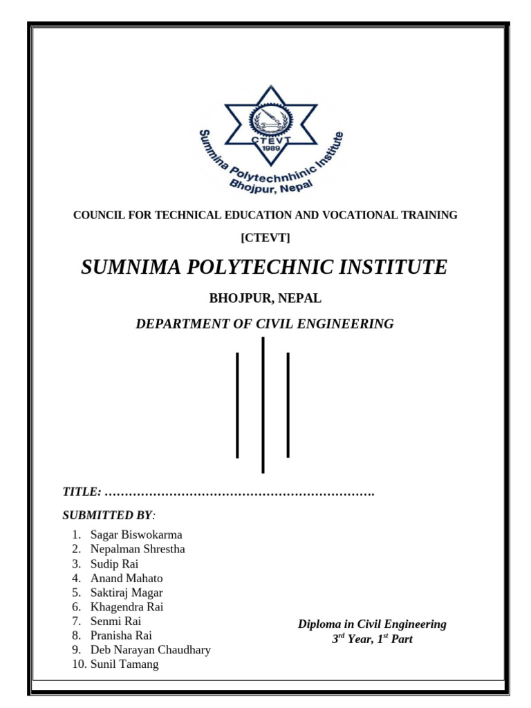 CTEVT Practicle File Cover | PDF