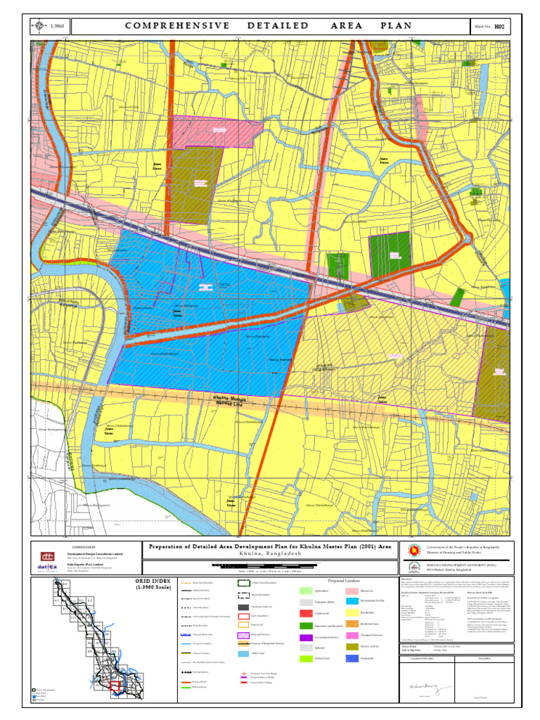 Comprehensive Detailed Area Plan: Grid Index (1:3960 Scale) | PDF