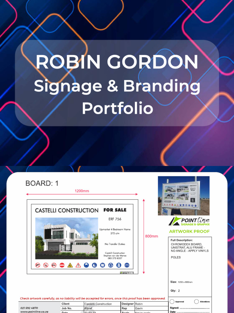Robin Gordon_Signage & Branding Portfolio | PDF