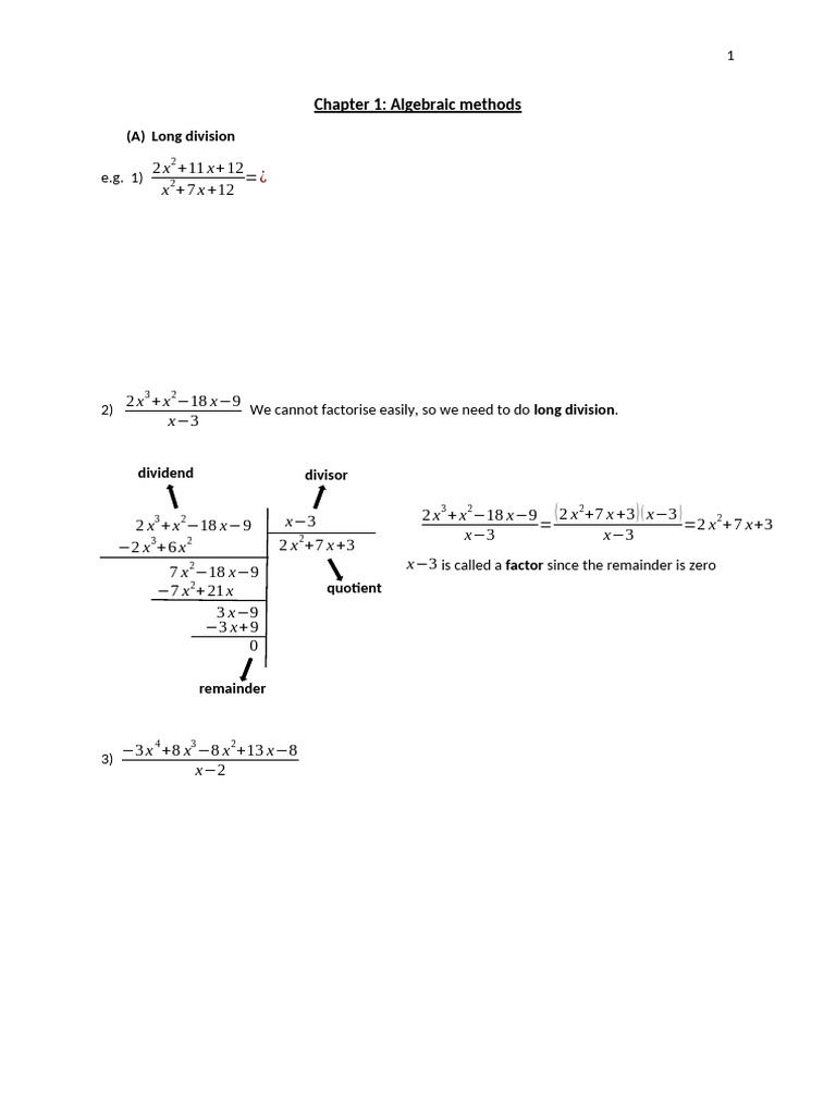 P2 Chapter 1 | PDF | Factorization | Mathematical Proof