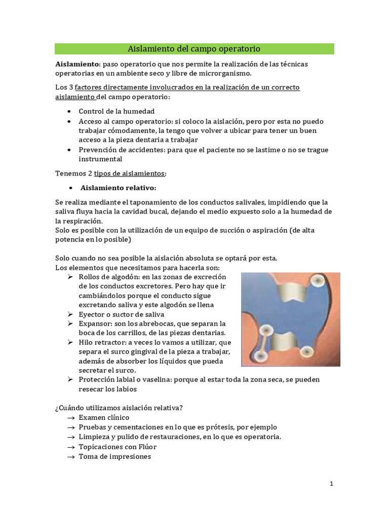 Operatoria Dental a I- CLASE 7 | PDF | Ramas de Odontología | Boca