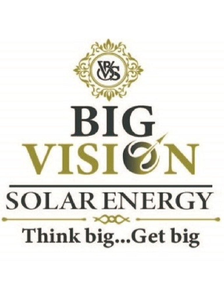 Big Vision Solar Energy | PDF | Photovoltaic System | Solar Power