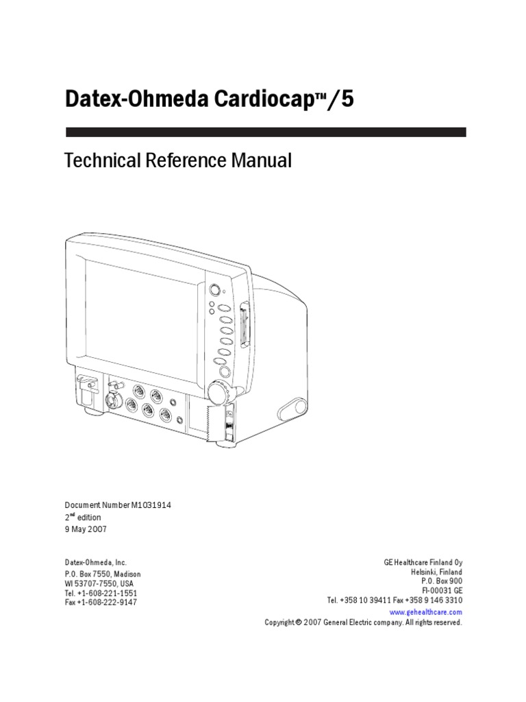 Cardiocap 5 Service Manual
