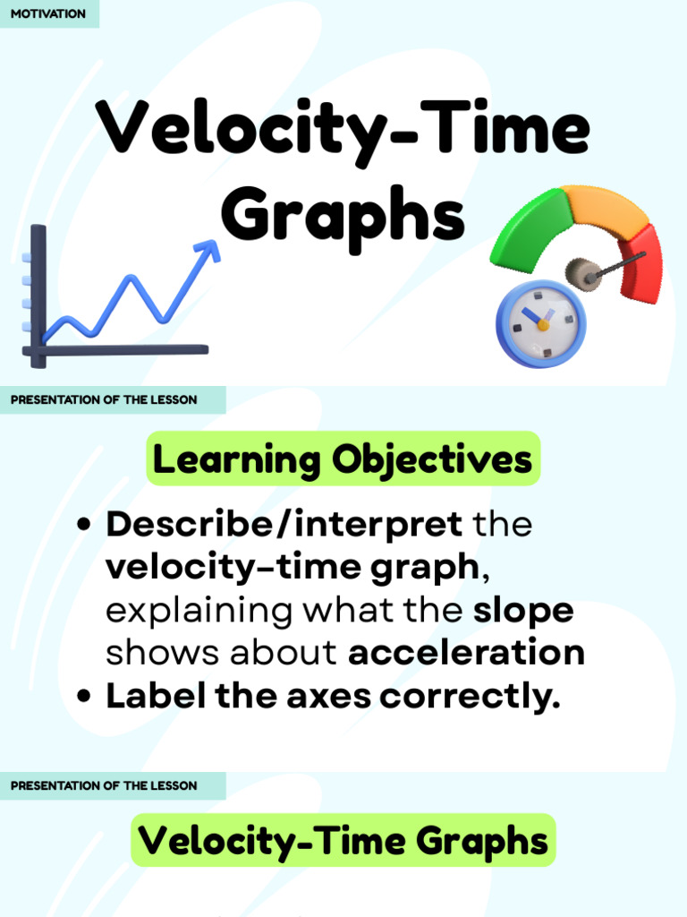 Velocity Time Graphs | PDF | Acceleration | Velocity
