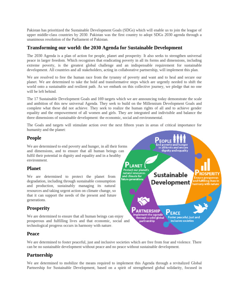 Sustainable Development Goals (SDGS) | PDF | Sustainability ...