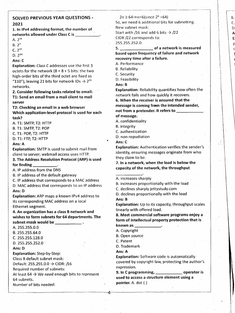 CUET PG Solved Previous Year Paper 2021-2025 | PDF