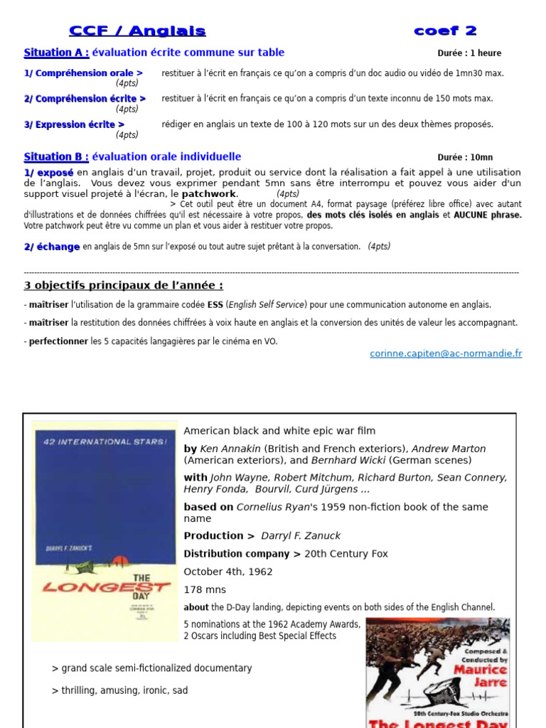 2025 Modalité D'exam | PDF