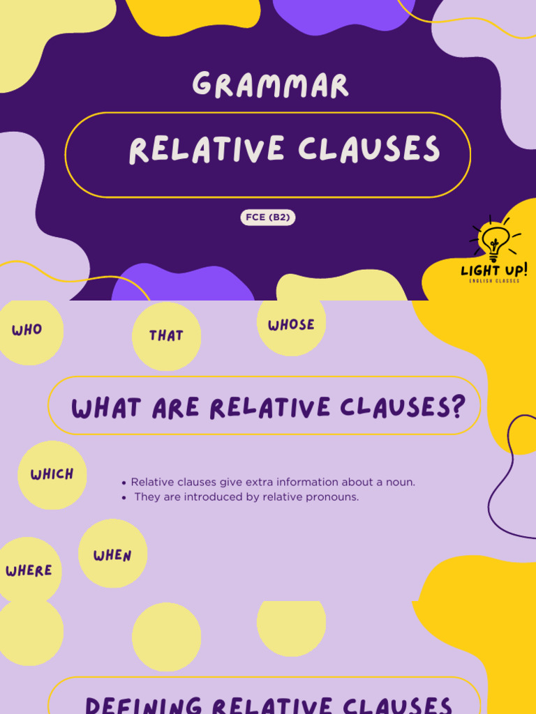 Relative Clauses | PDF