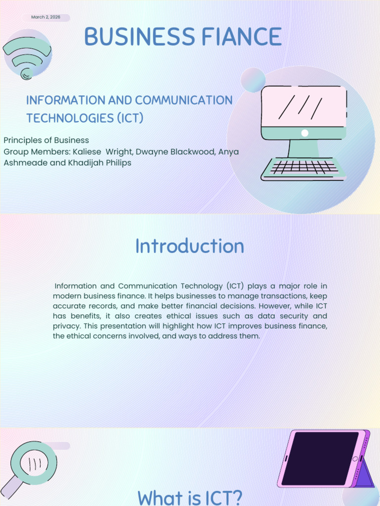 ICT Presentation | PDF