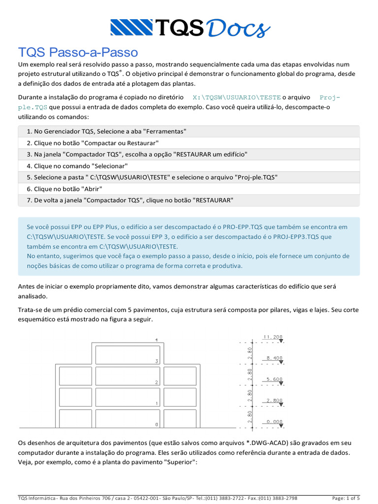 TQS Passo A Passo | PDF | Janela (informática) | Desenho