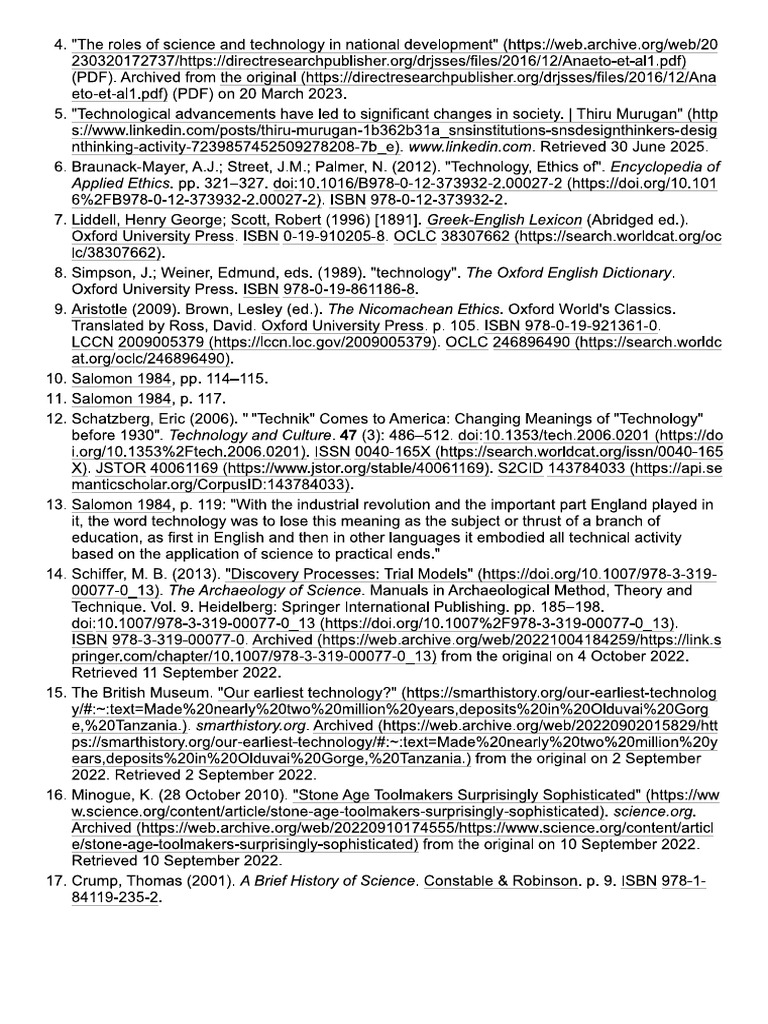 Refrences of Technology | PDF