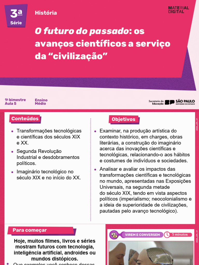 O Futuro Do Passado:: Os Avanços Científicos A Serviço | PDF | Science ...