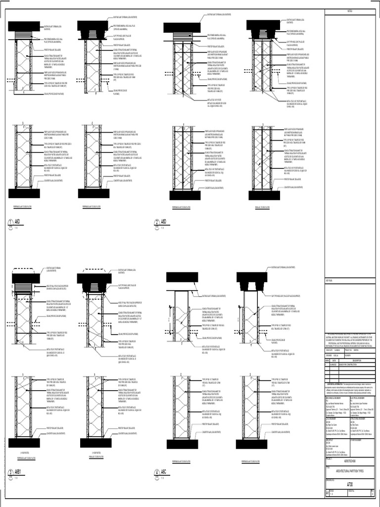 AEROTECH060-Sheet - A700 - ARCHITECTURAL PARTITION TYPES-Layout1 | PDF ...