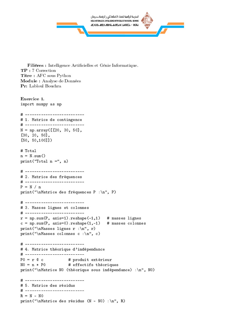 Correction TP 7 | PDF