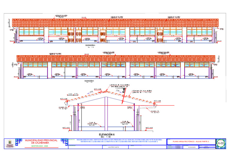 Plano Arquitectura - Modulo Aulas 02 | PDF