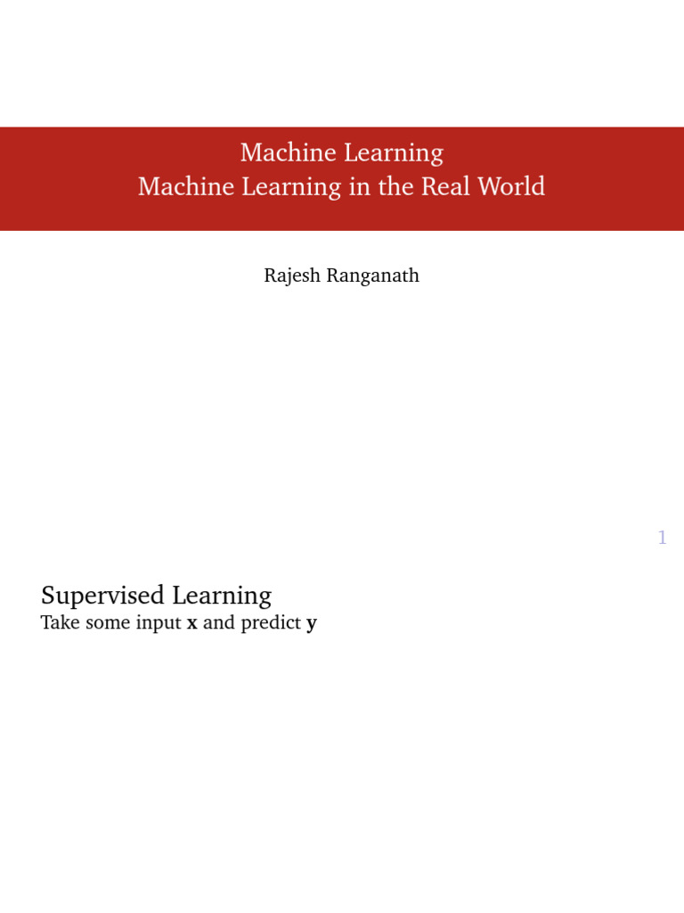 Real-World ML | PDF | Image Segmentation | Machine Learning
