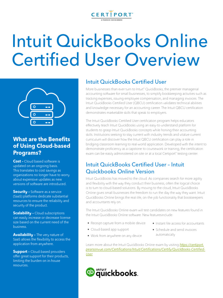 Intuit Online Datasheet 0123 | PDF | Quick Books | Cloud Computing