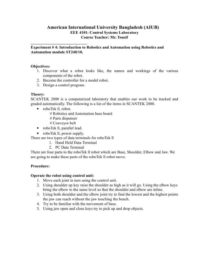 Control Exp6 | PDF | Computers | Technology & Engineering
