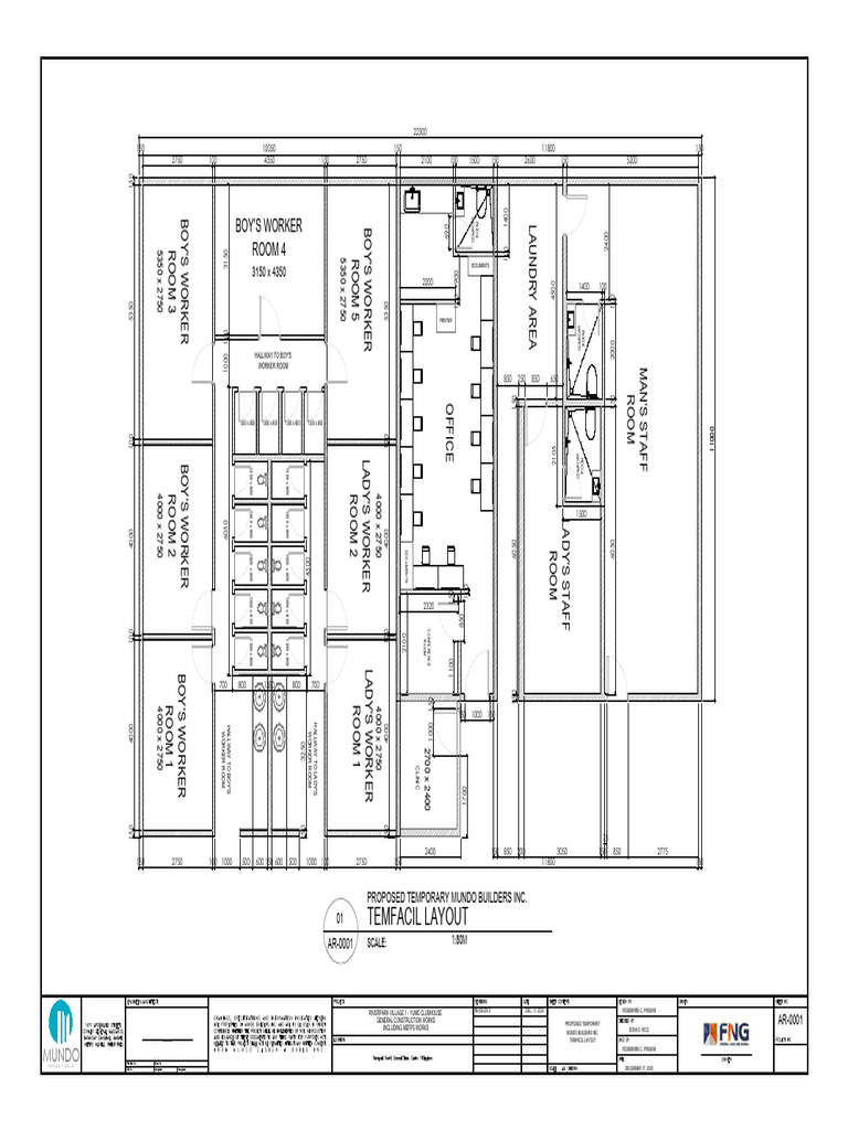 Proposed Temporary Mundo Builders Inc - 1.temfacil Layout | PDF