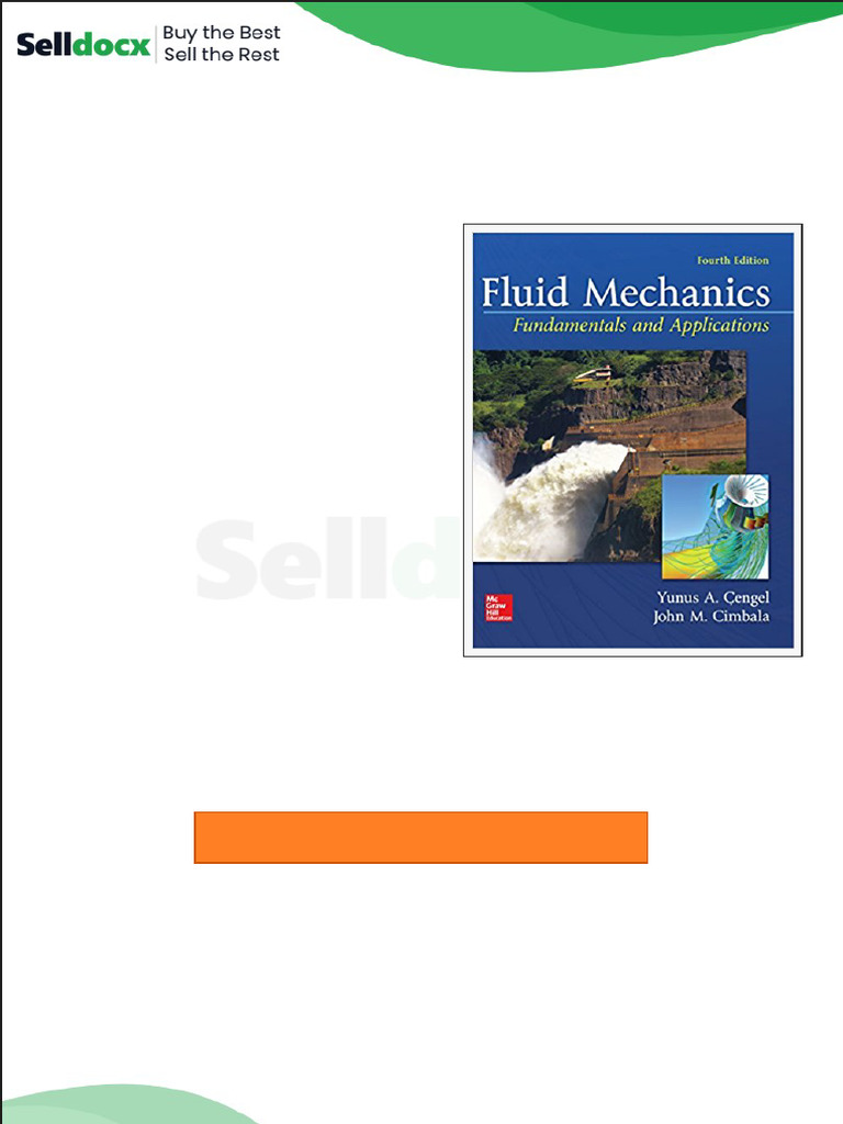 Solution Manual For Fluid Mechanics Fundamentals and Applications 4th ...
