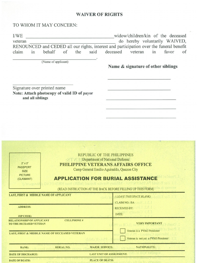 PVAO Burial Assistance | PDF