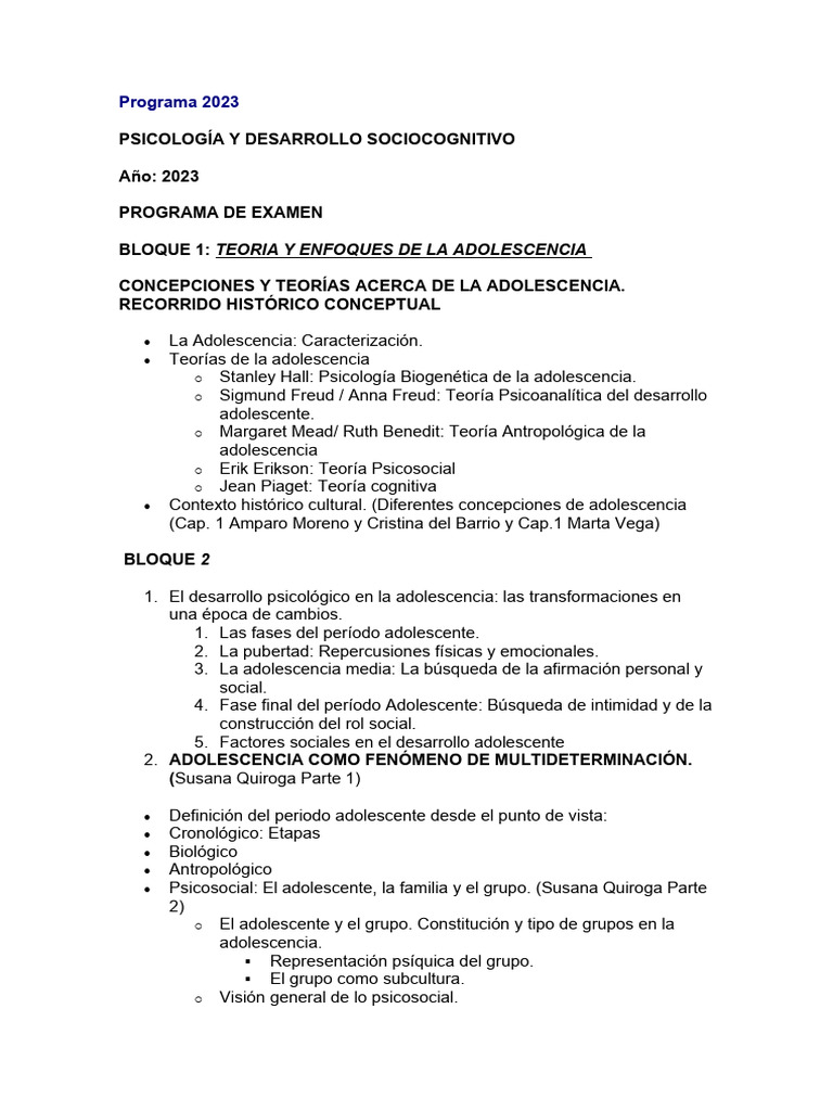 Programa 2023 de Socio II | PDF | Cerebro | Las emociones