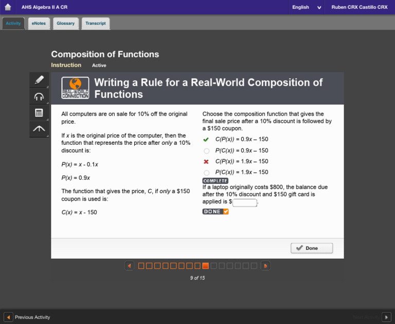 AHS Algebra II A CR - Imagine Edgenuity For Students 2 | PDF