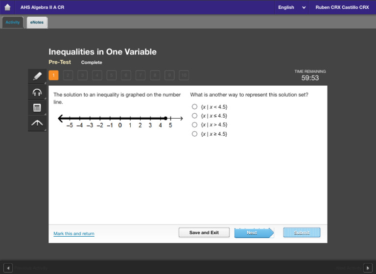 AHS Algebra II a CR - Imagine Edgenuity for Students 6 | PDF