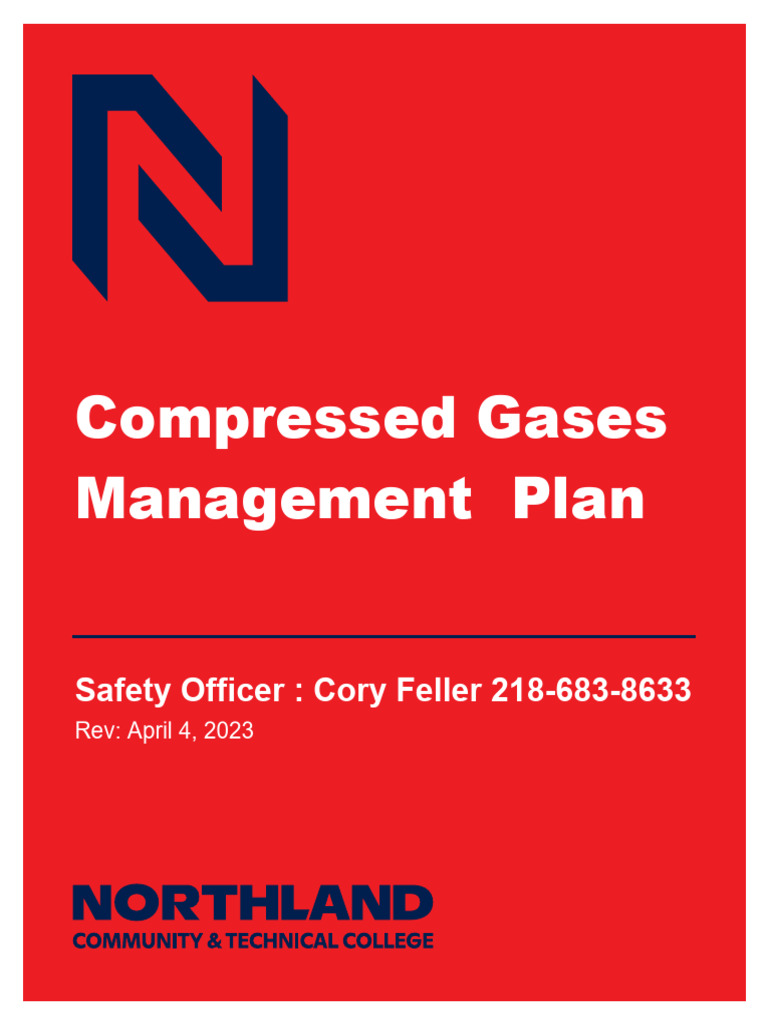 Northland Written Safety Programs Compressed Gases MGMT Plan | PDF ...