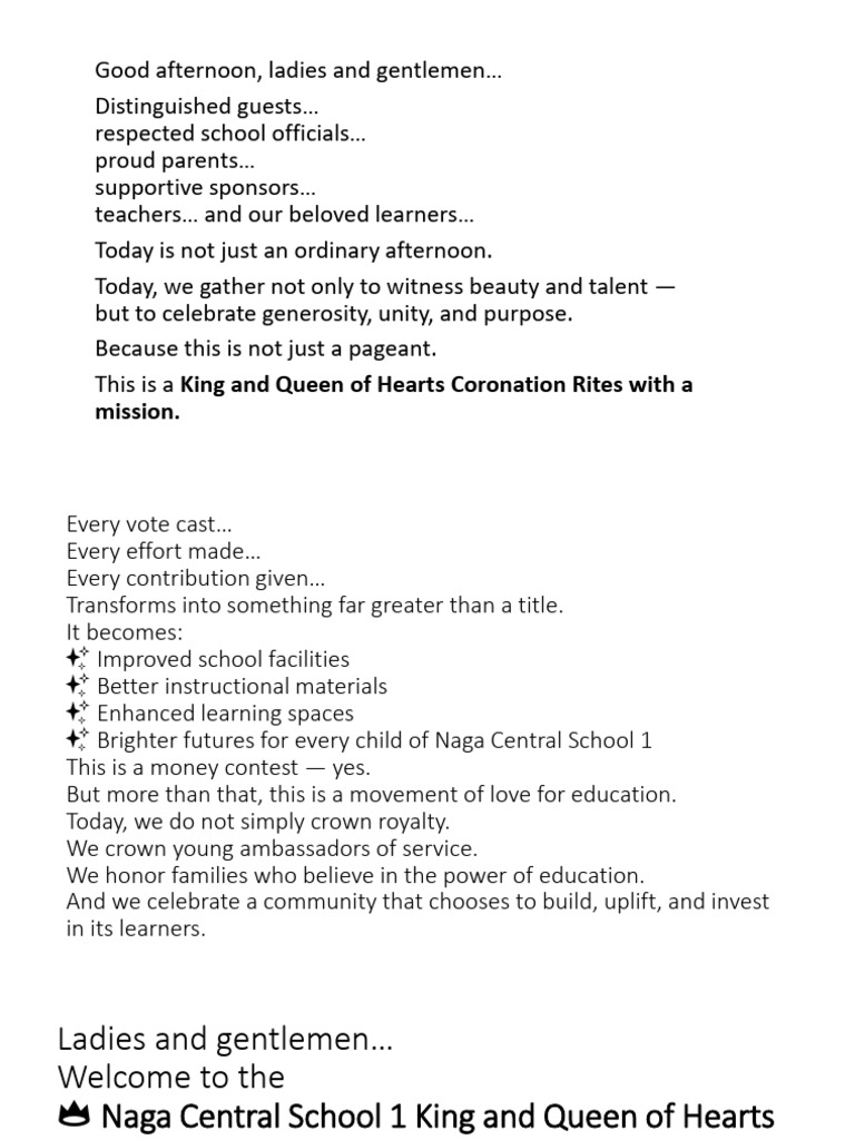 Script for Mc k&q of Hearts | PDF