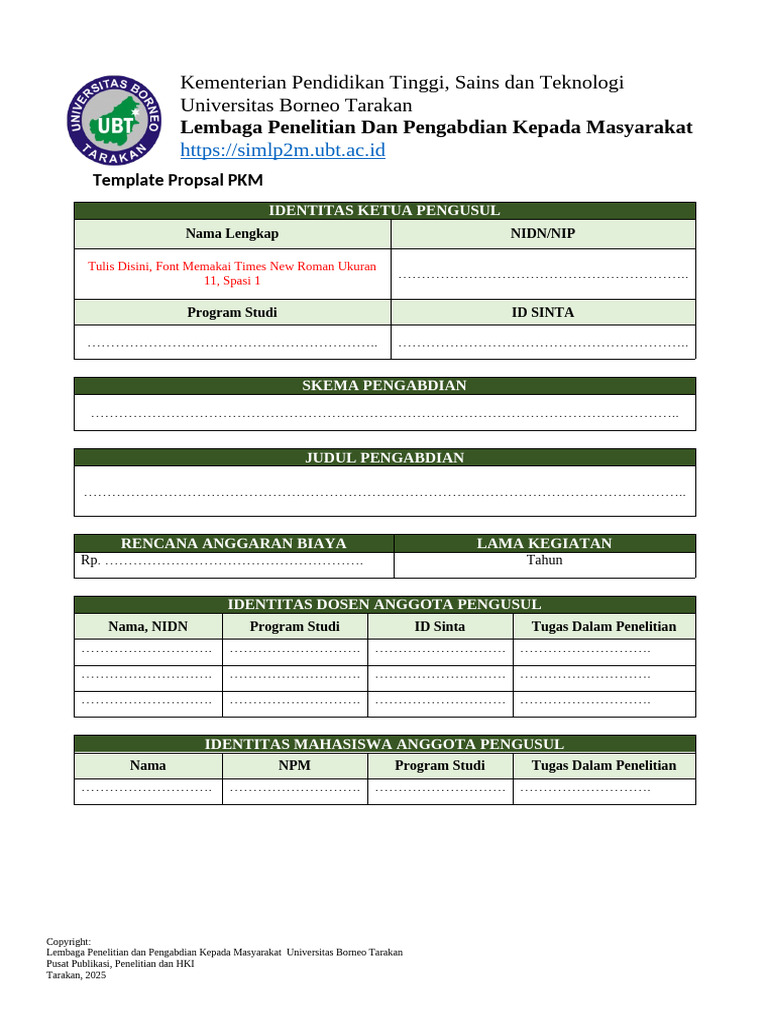 Template Proposal PKM 2025 | PDF
