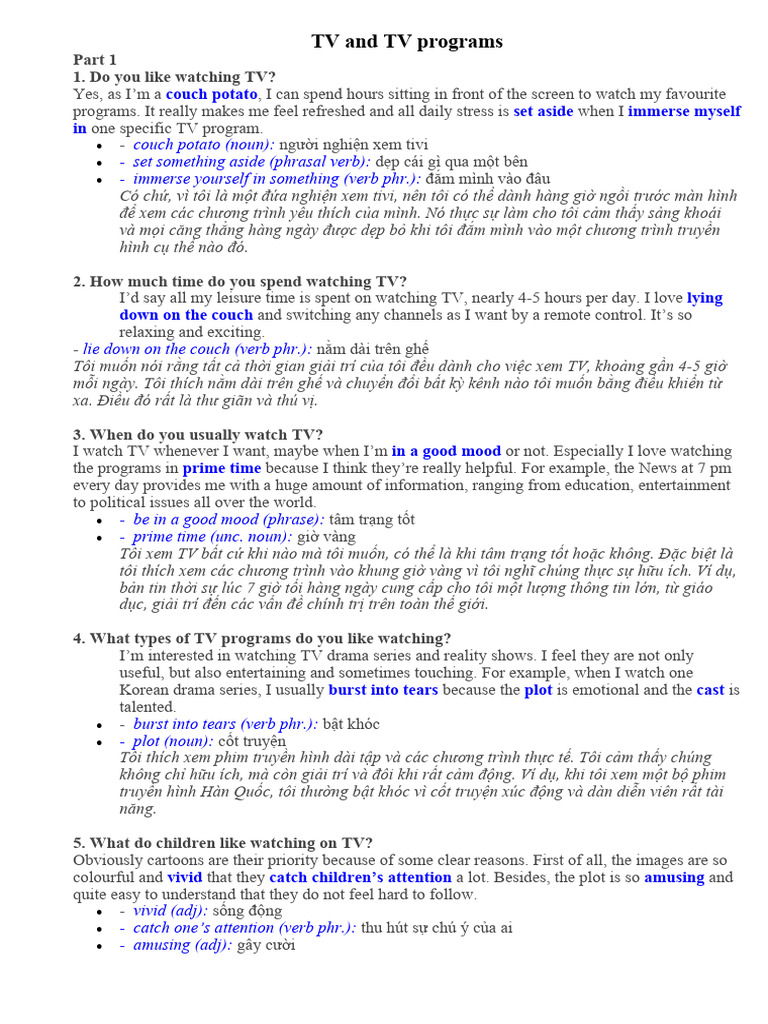TV and TV Programs (1) | PDF
