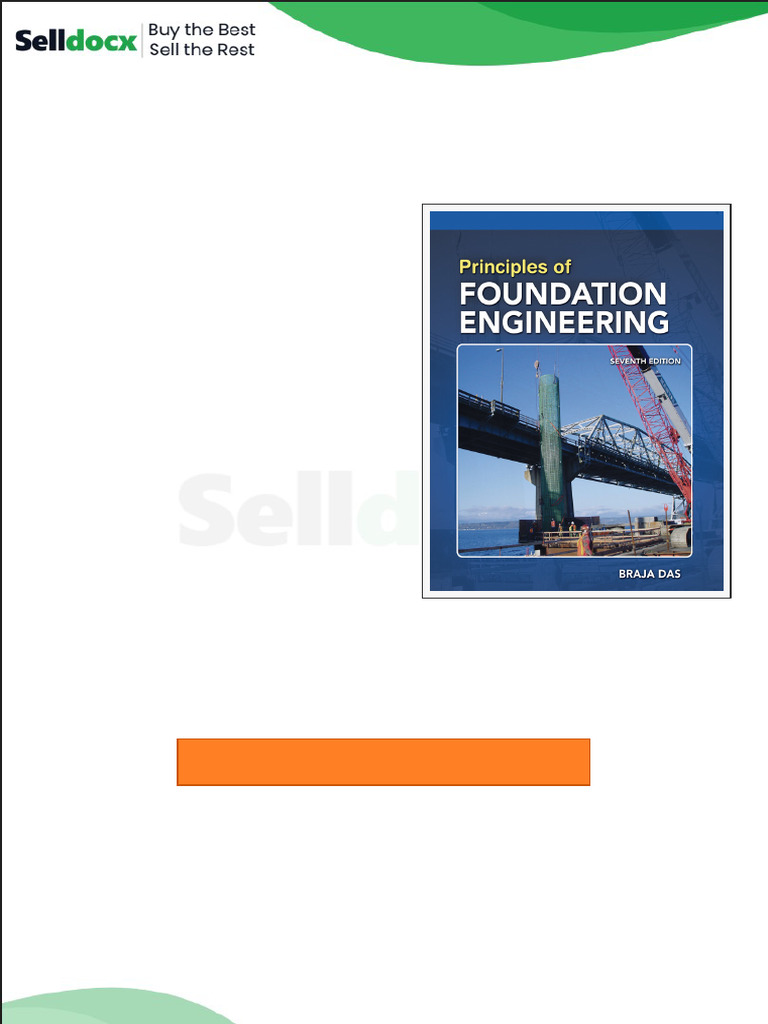 Solution Manual For Principles of Foundation Engineering Si Edition 7th ...