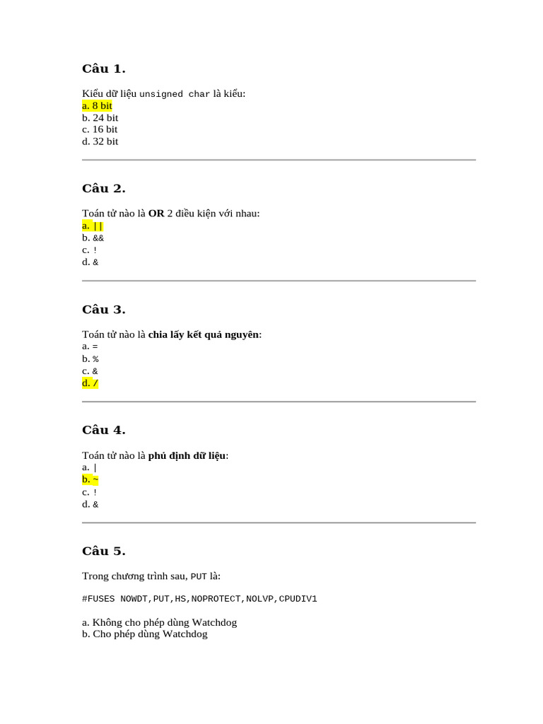 Unsigned Char | PDF