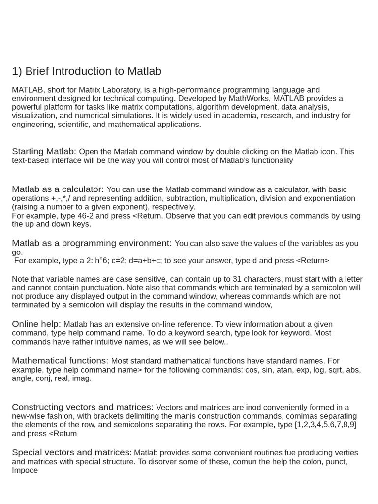 Wa0005. | PDF | Matlab | Matrix (Mathematics)