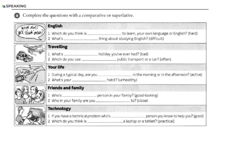 Speaking Comparatives | PDF