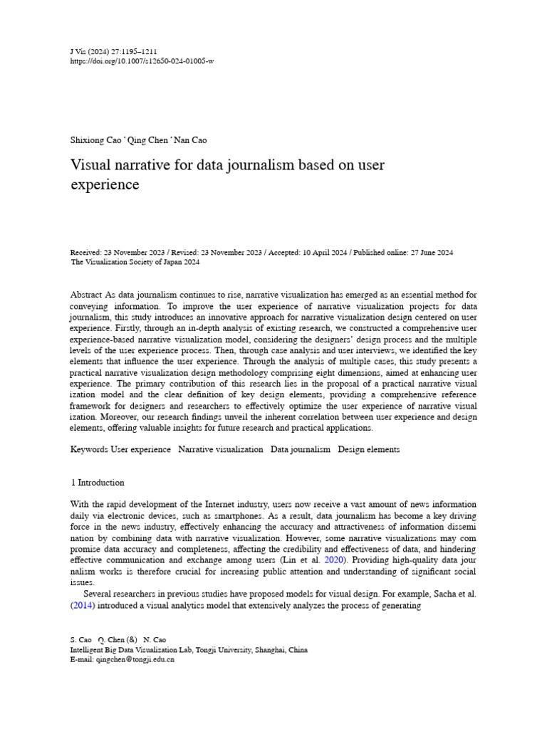 5. Visual Narrative for Data Journalism Based on User Experience | PDF ...