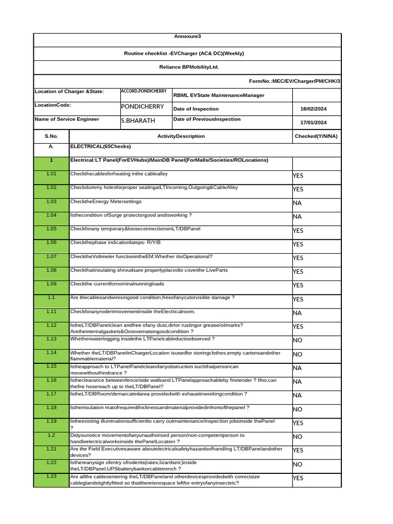 Jio o& m Sample 1 Jio Bp Accord,Pondicherry Feb 2o24 | PDF | Rust ...